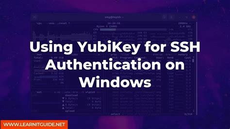 SSH authentication. . Yubikey ssh windows